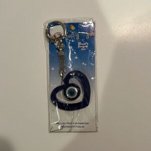 Evil Eye Protection Heart Shaped Key Chain